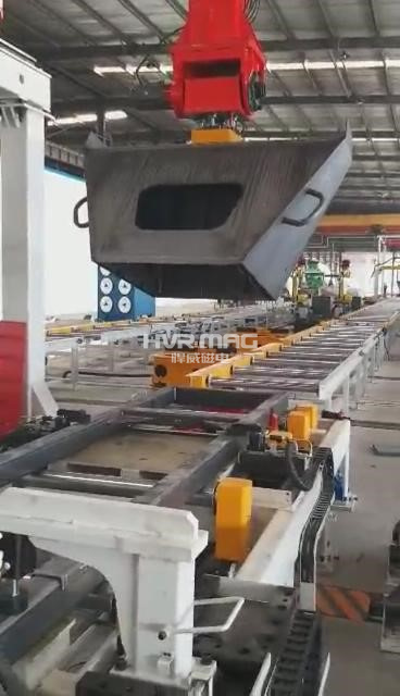 电永磁铁在自动化智能制造中的应用 桁架机械手磁力抓夹