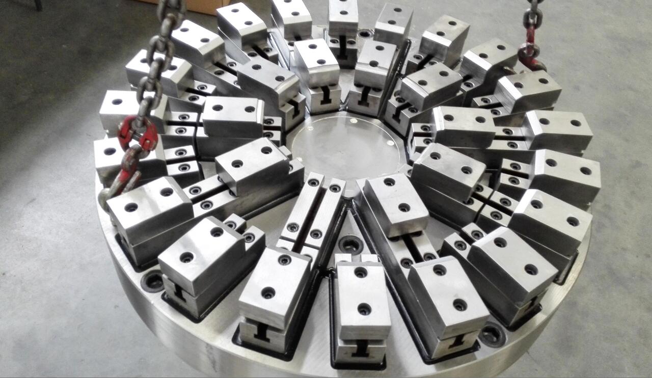 使用立车圆形电永磁吸盘对冶金轴承加工方案