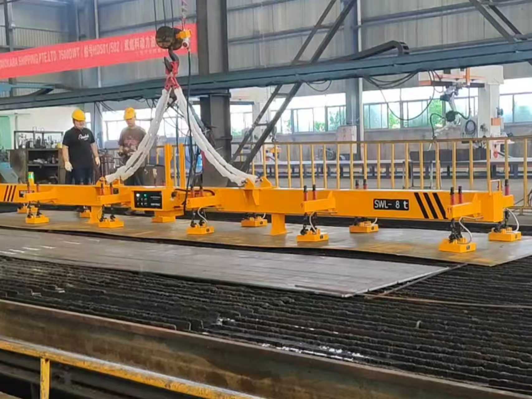 高效智能解决方案 | 电永磁吊具助力船业实现产能翻倍与安全生产